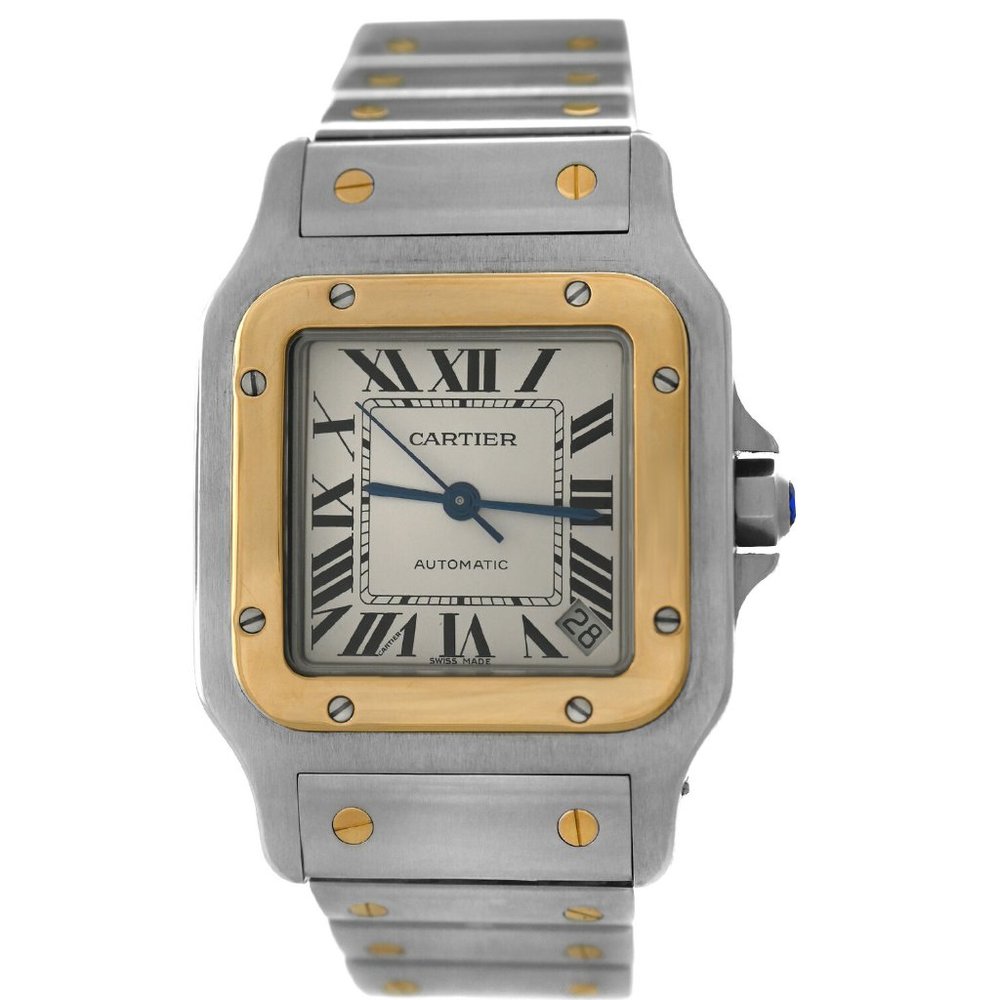 MINT!! Cartier Santos 18K Mens Watch!
